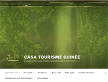 Tablet Screenshot of casa-tourisme-guinee.com